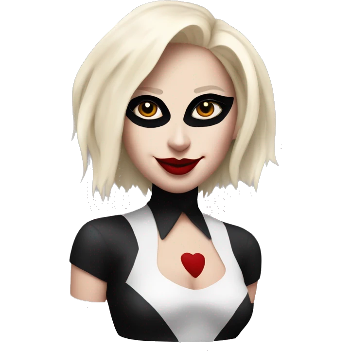 create an emoji of lady gaga as harley quinn emoji