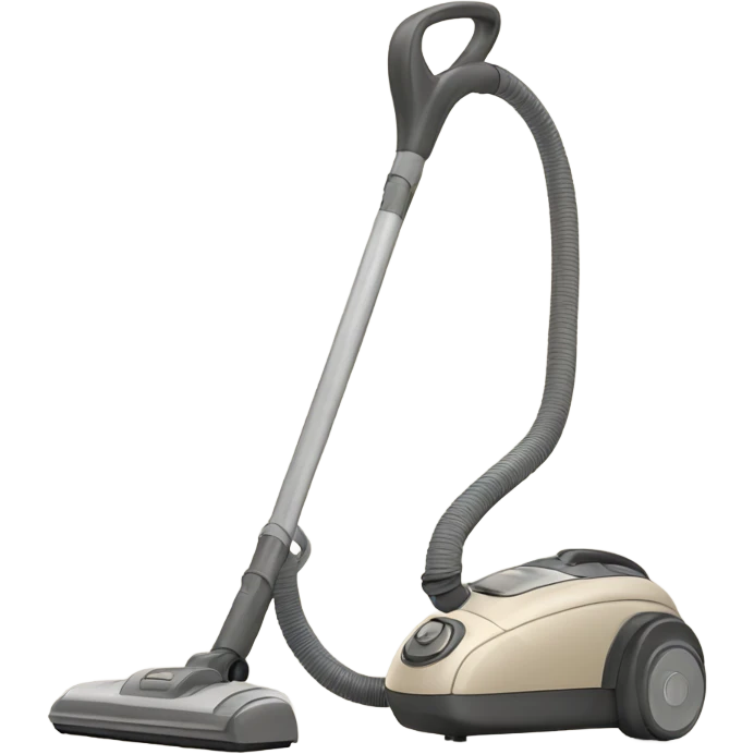 Stick vacuum cleaner beige grey emoji