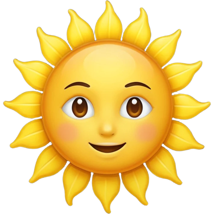 Sun in sky emoji
