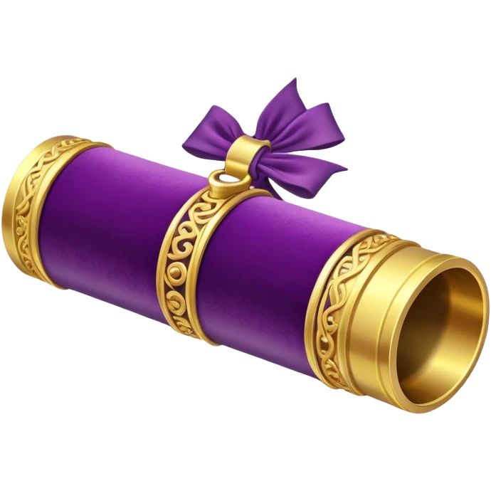 violet university diploma tube emoji