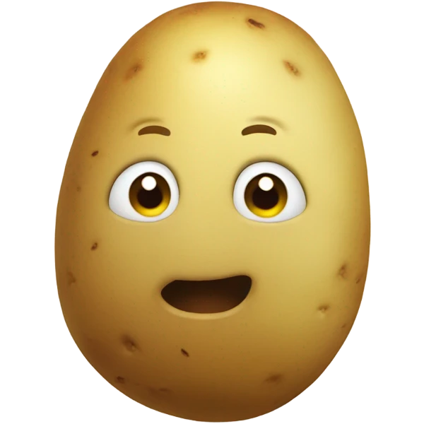 A cute potato that’s alive  emoji