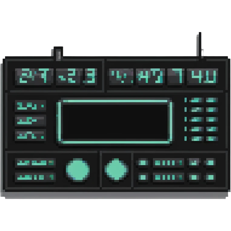 futuristic interface panel emoji