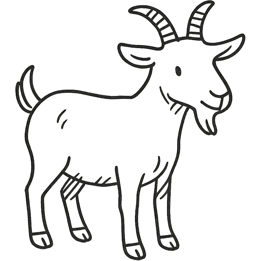 A goat emoji
