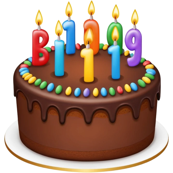 cake with happy birthday written on it  emoji