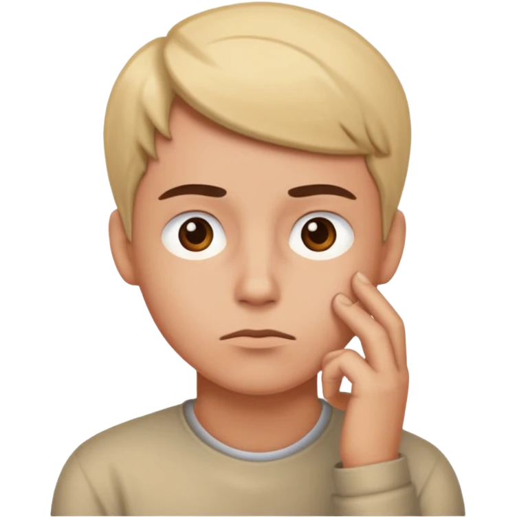 image, where developer think about something emoji