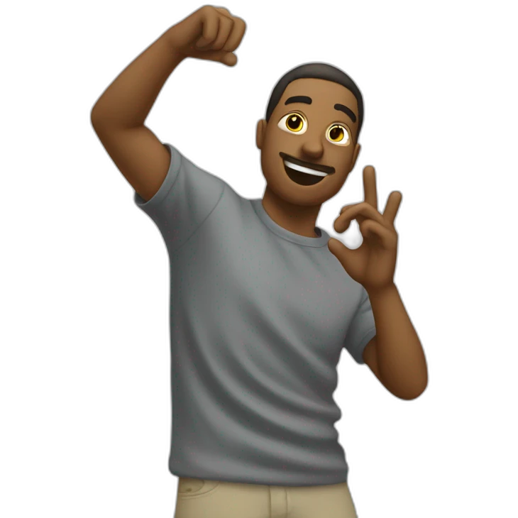 Personne qui dab emoji