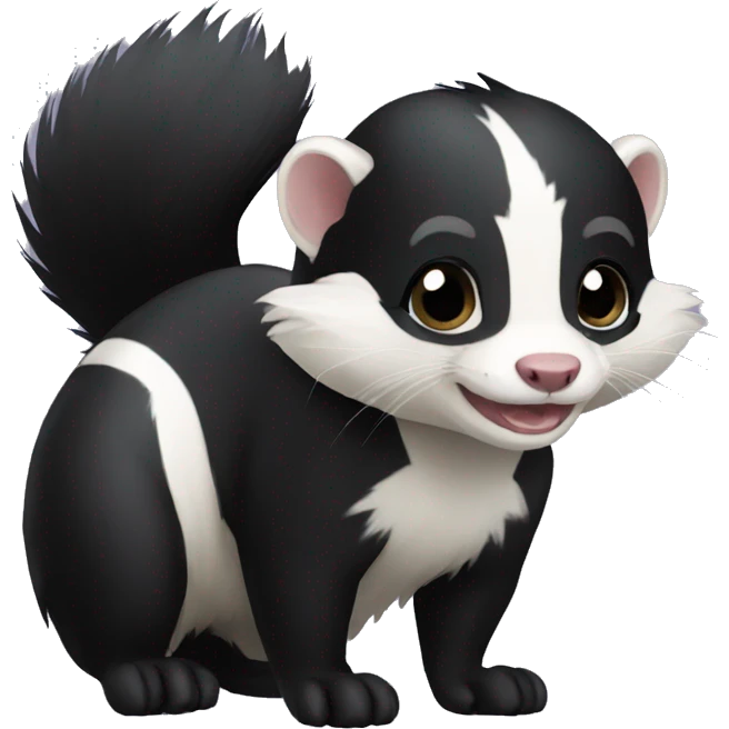 skunk-ferret full-body emoji