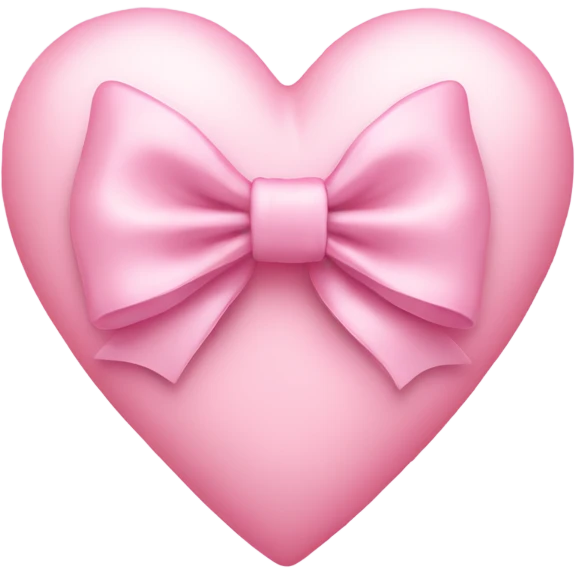 pastel pink heart with two bows emoji
