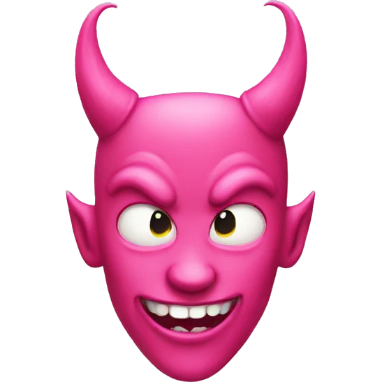 pink devil emoji