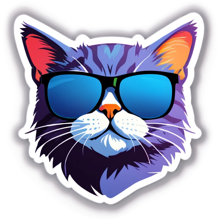 Cat with sunglasses emoji