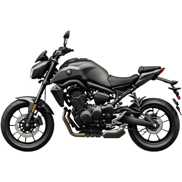 Yamaha MT-07 motorcycle side view emoji