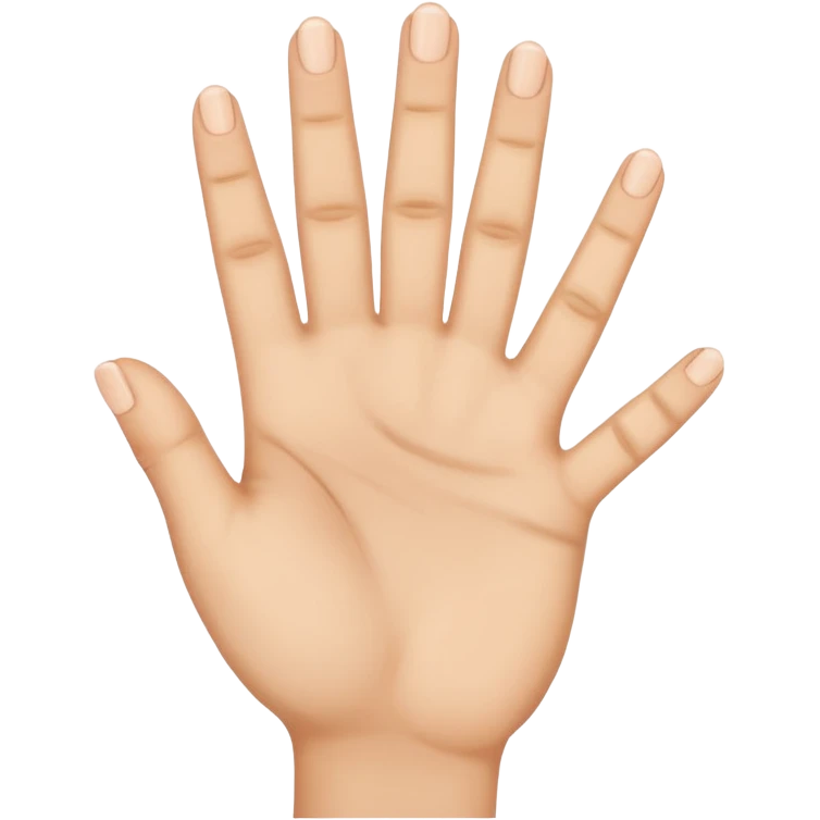 Hand showing 4 fingers emoji