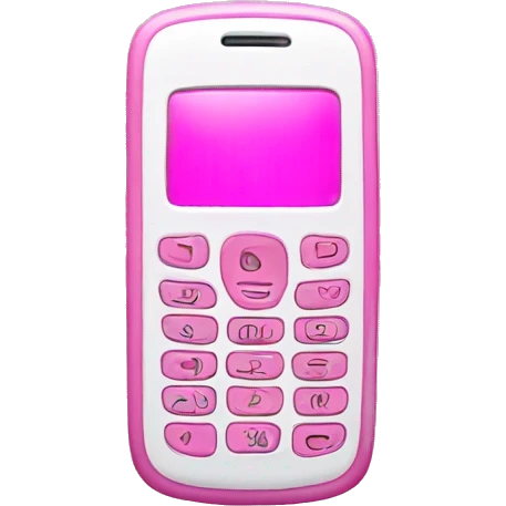 pink cell phone emoji