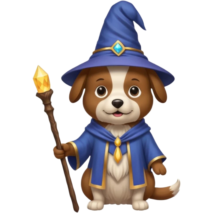Dog wizard emoji