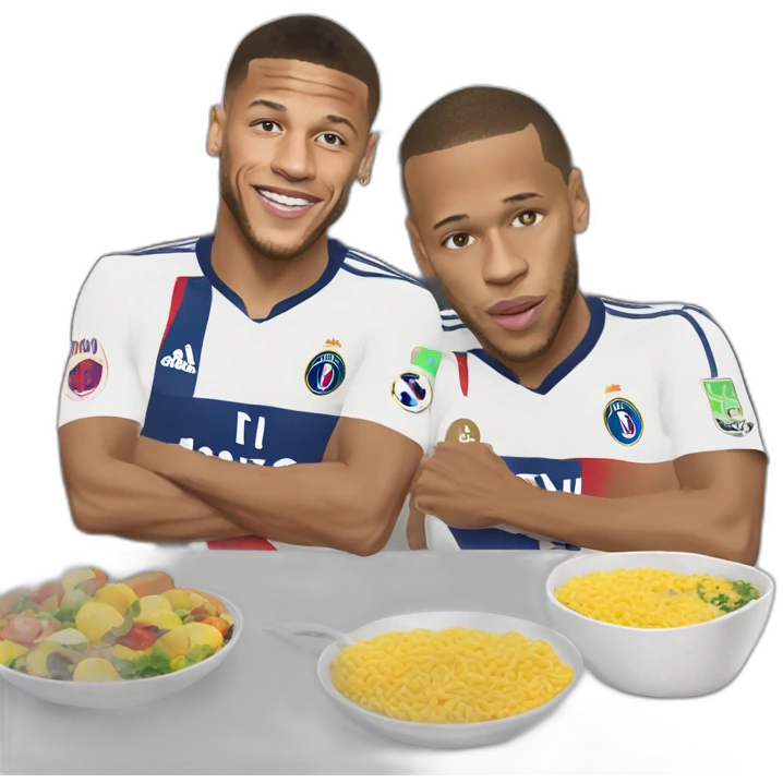 Mbappé qui mange neymar emoji