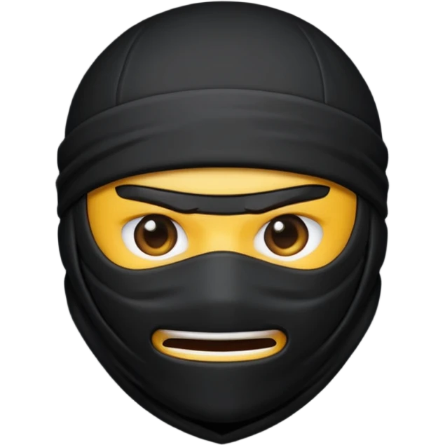 Ninja emoji with MB written on it emoji