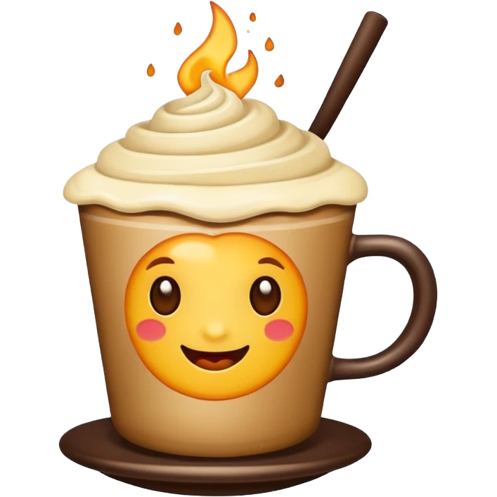 genera un cafe con vainilla emoji