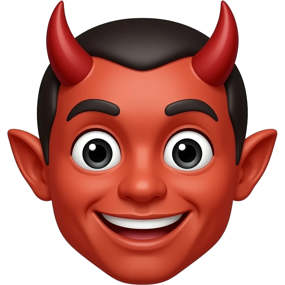 Smiling devil emoji