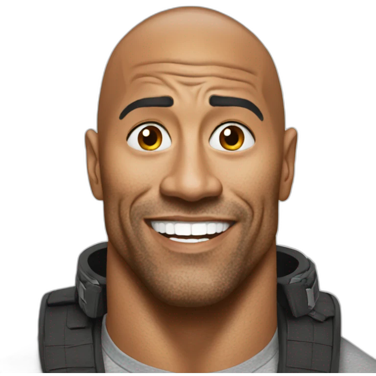 meme the rock emoji