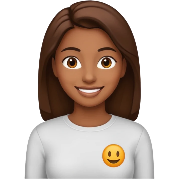 create an emoji, brown long sleeves, for women, now human emoji