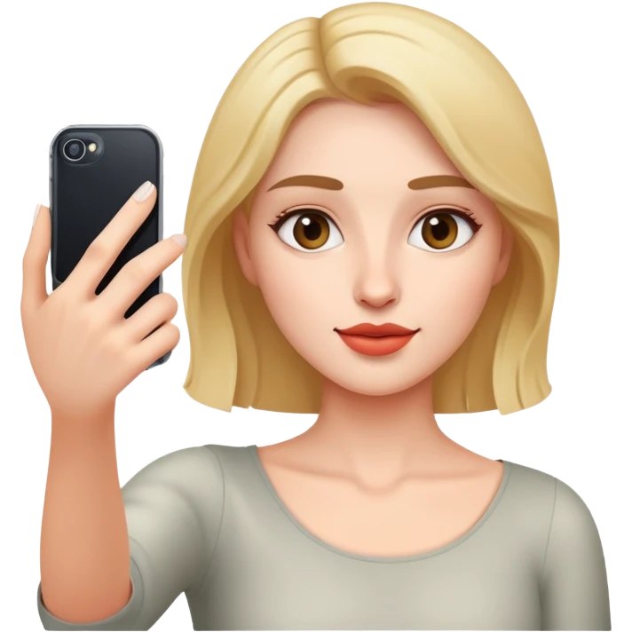 woman taking a selfie emoji