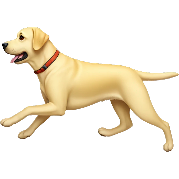Yellow lab hunting emoji