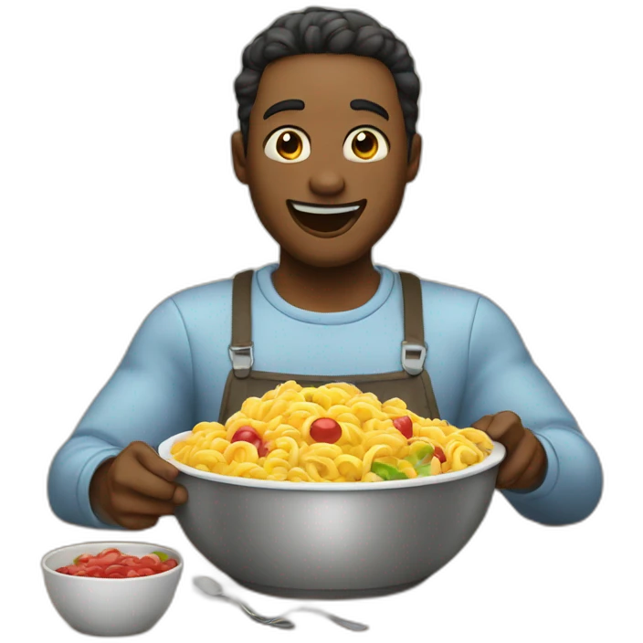 humano comiendo gusanos emoji