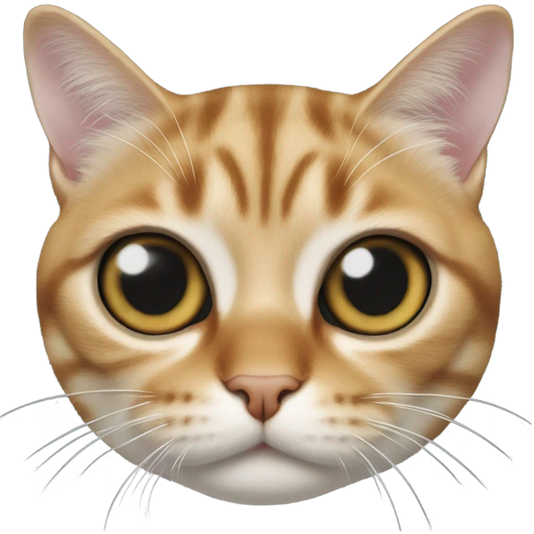 Cat in fish eye lens emoji
