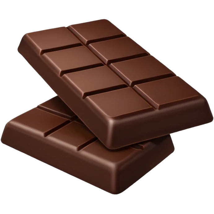 Dark chocolate emoji