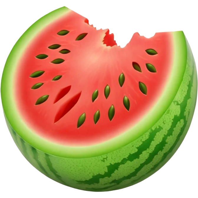 melon with a bite taken emoji