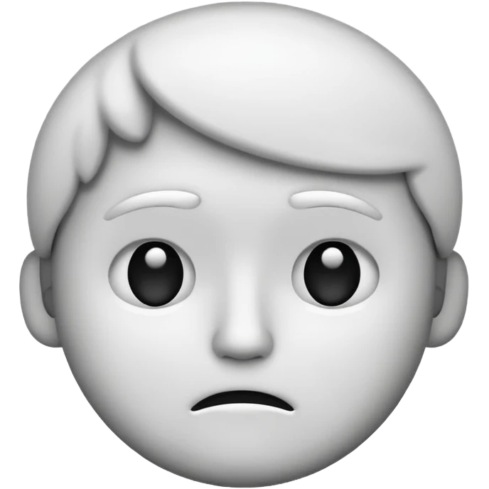 🤔 this emoji convert to text black and white emoji