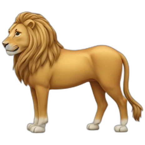 Cheval sur un lion emoji