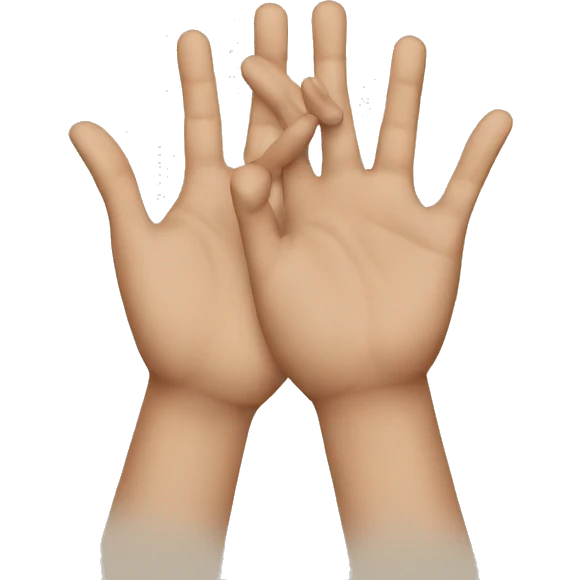 Two hands making a circle together  emoji