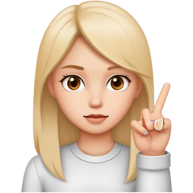 girl with middle finger  emoji