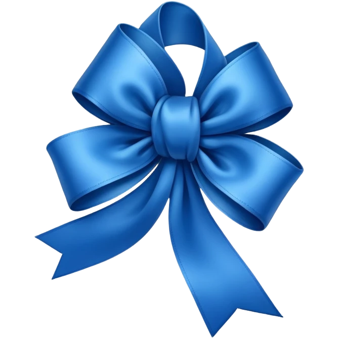 Blue ribbon  emoji