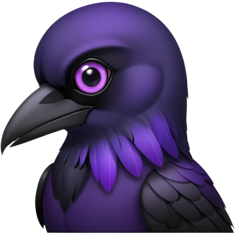 black raven with purple eyes more dark and gothic image and more black i just want the eyes purple emoji