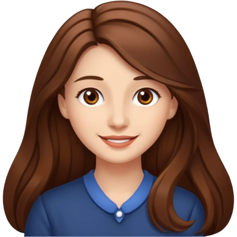  lady with long brown hair emoji