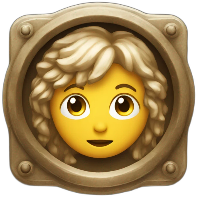 a button for radiant visual artworks of the Biblical time emoji
