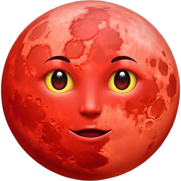 red moon emoji
