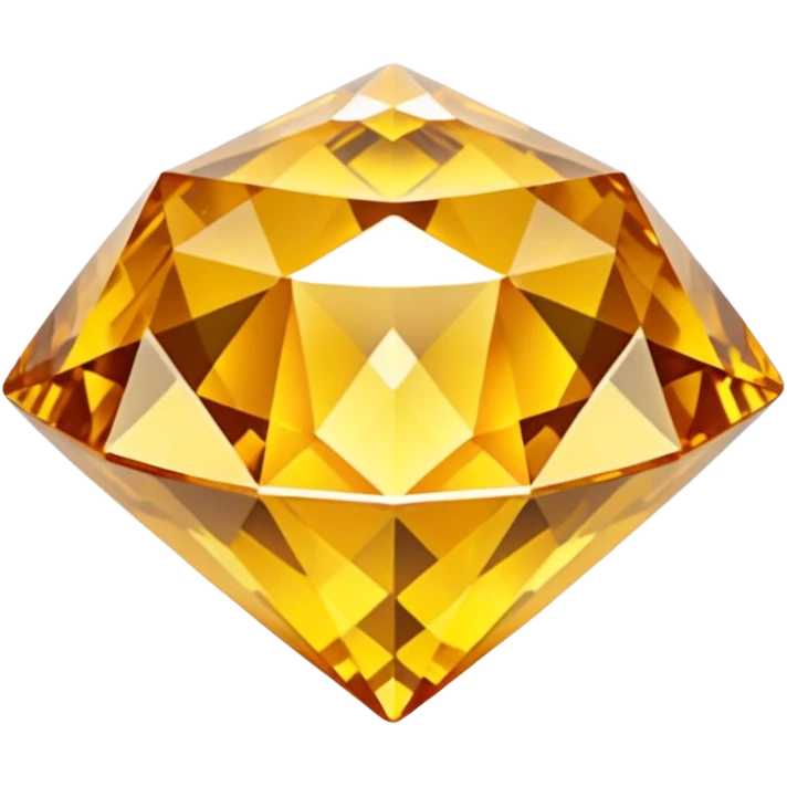 yellow topaz, diamond gem shape emoji