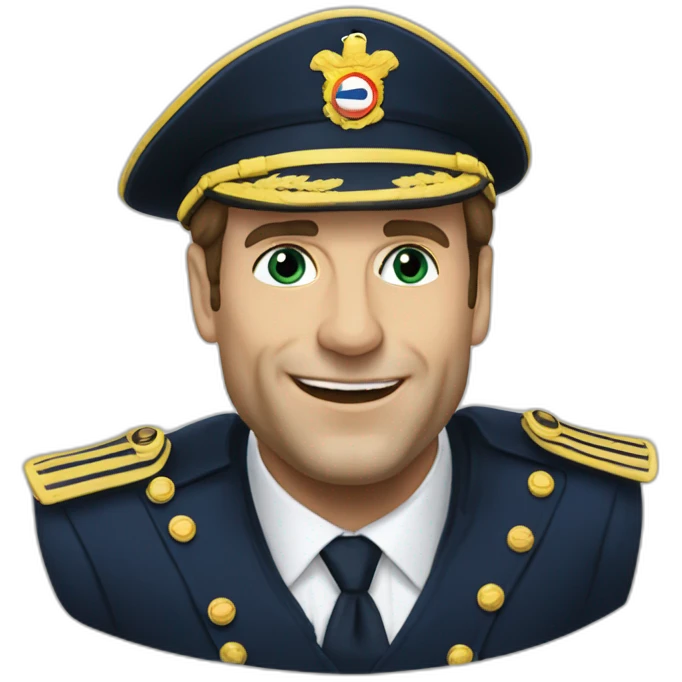 Macron embrasse marine le peine emoji