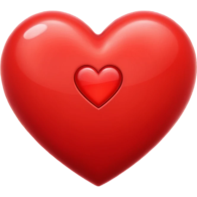 red beating heart symbolizing love emoji
