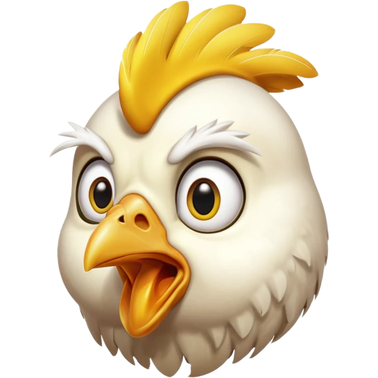 Shocked chickem emoji