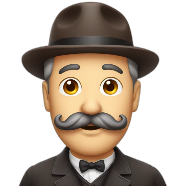 funny austrian moustache man emoji