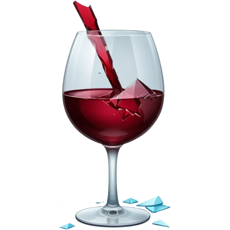 spilled wine glass emoji