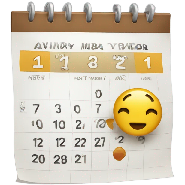 february 14 calendar  emoji