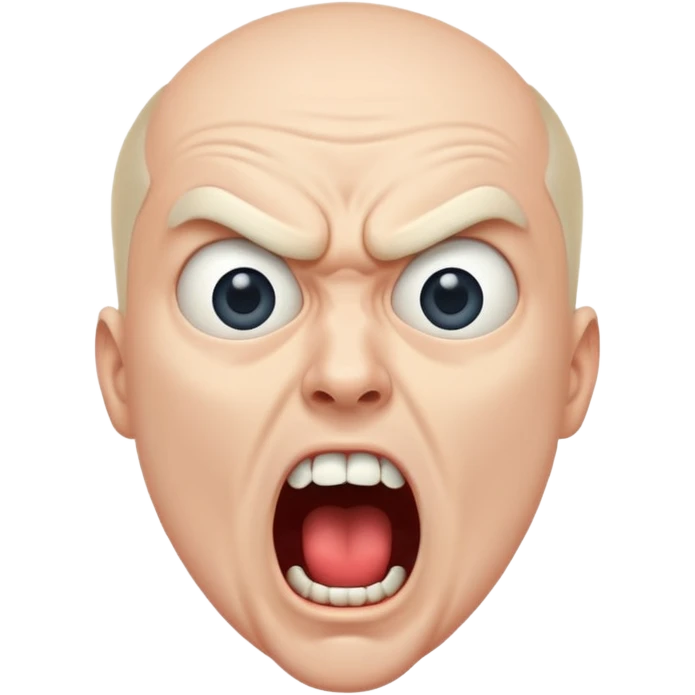 The screaming man emoji
