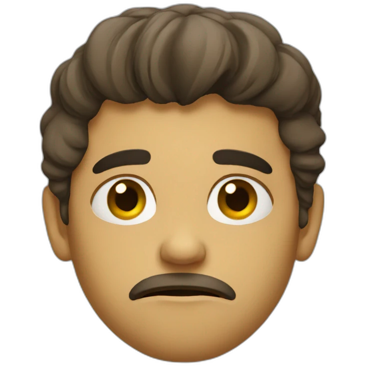 unhappy emoji
