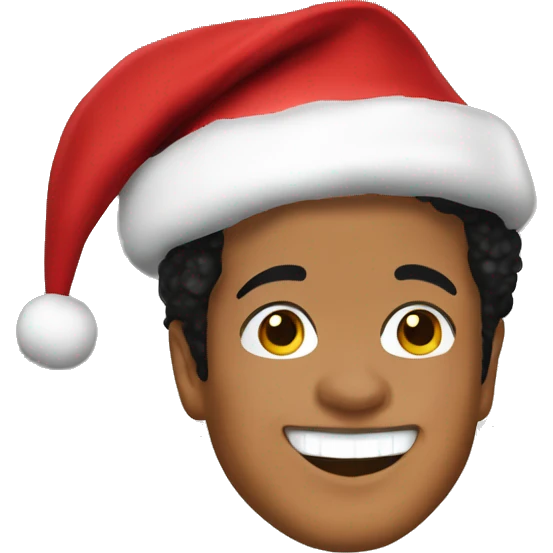 bruno mars as santa emoji