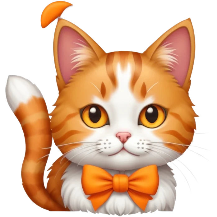 Cat with a bow emoji